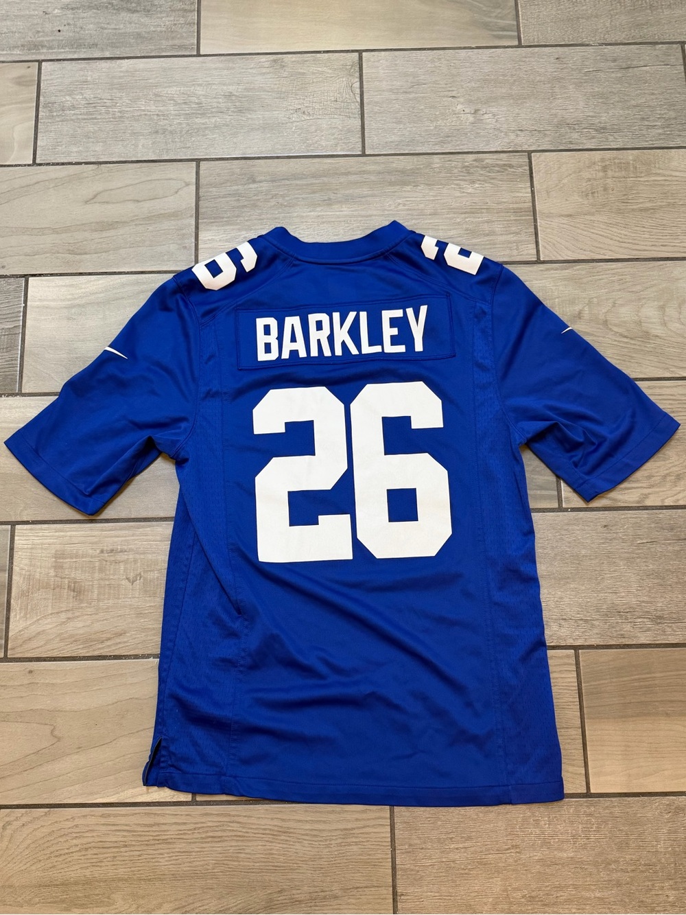 Nike New York Giants Saquon Barkley On Field Jersey